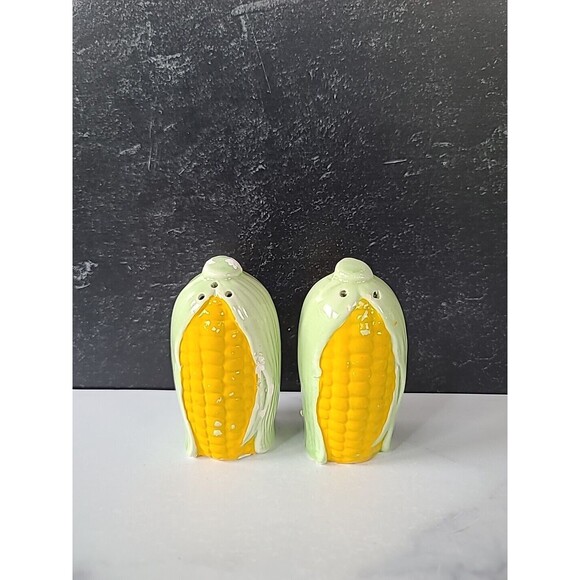 Corn On The Cob Salt And Pepper Shakers Vintage, READ Fair - Picture 1 of 10